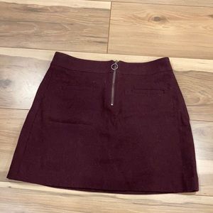 Madewell wool mini skirt